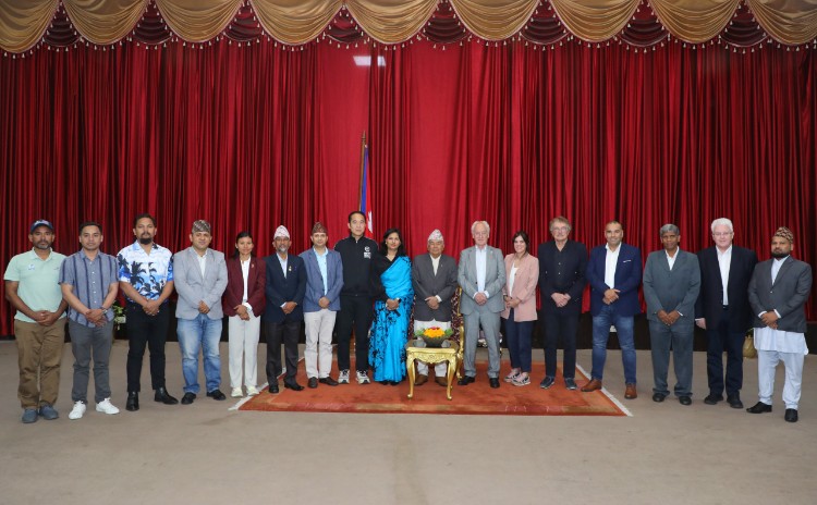 खेल पर्यटनका लागि नेपाल उर्वर भूमि हो : राष्ट्रपति पौडेल खेल पर्यटनका लागि नेपाल उर्वर भूमि हो : राष्ट्रपति पौडेल
