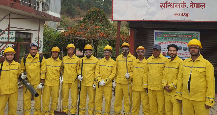अर्घाखाँचीमा वन डढेलो नियन्त्रण गर्न टोली गठन